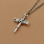 Nail Cross Link Necklace