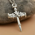 Nail Cross Link Necklace