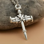 Nail Cross Link Necklace
