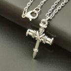Nail Cross Link Necklace