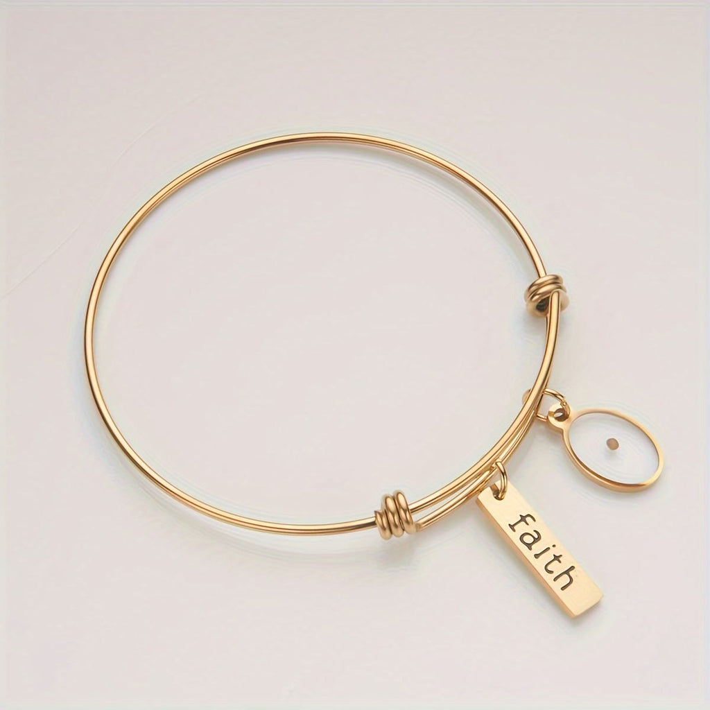 Mustard Seed Faith Charm Bangle