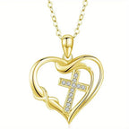 Heart & Cross Necklace