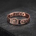 Link Chain Cross Engraved Bracelet