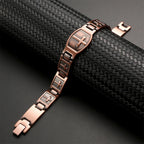 Link Chain Cross Engraved Bracelet