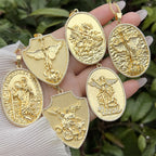 St. Michael & St. Christopher Medallion Necklace