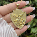 St. Michael & St. Christopher Medallion Necklace