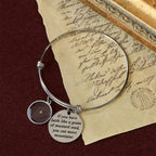 Mustard Seed Faith Bangle with Heart Charm