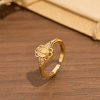 Filigree Our Lady Zircon Ring