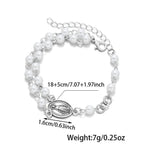 Our Lady Miraculous Medal St. Benedict Bracelet