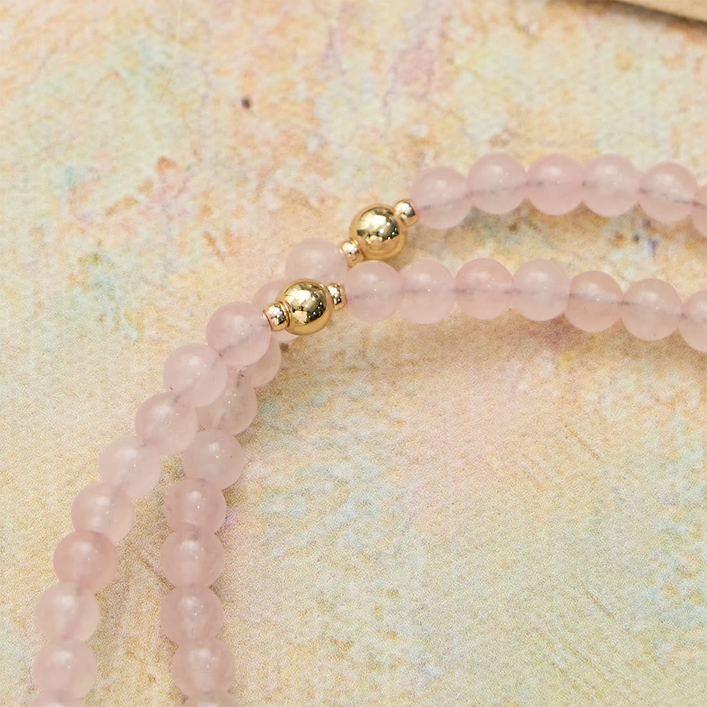 Magnetic Strawberry Agate Rosary Bracelet