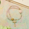 Magnetic Strawberry Agate Rosary Bracelet