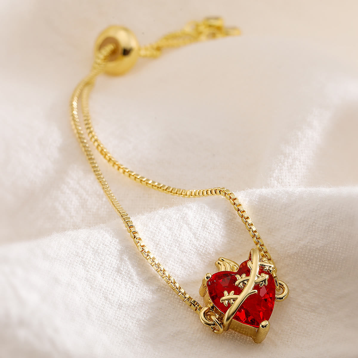 Elegant Sacred Heart Devotion Bracelet