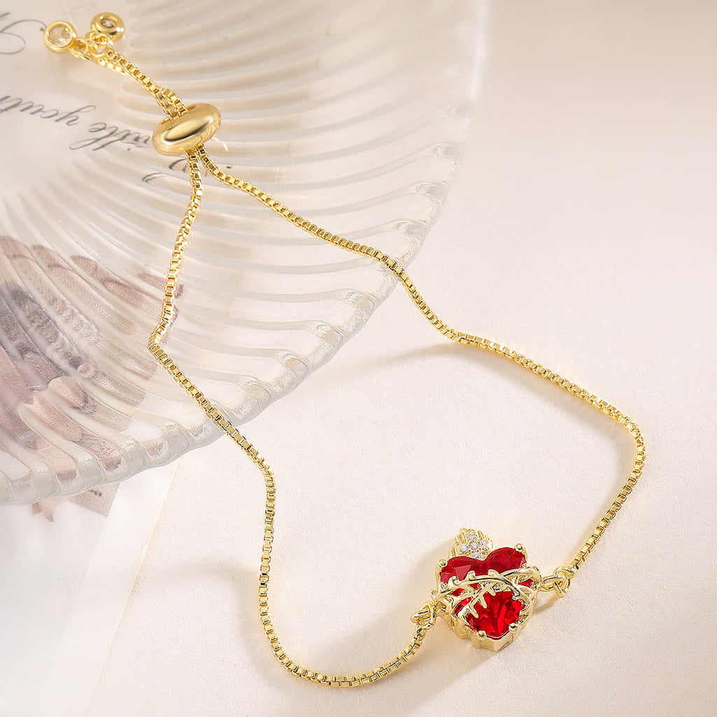 Elegant Sacred Heart Devotion Bracelet