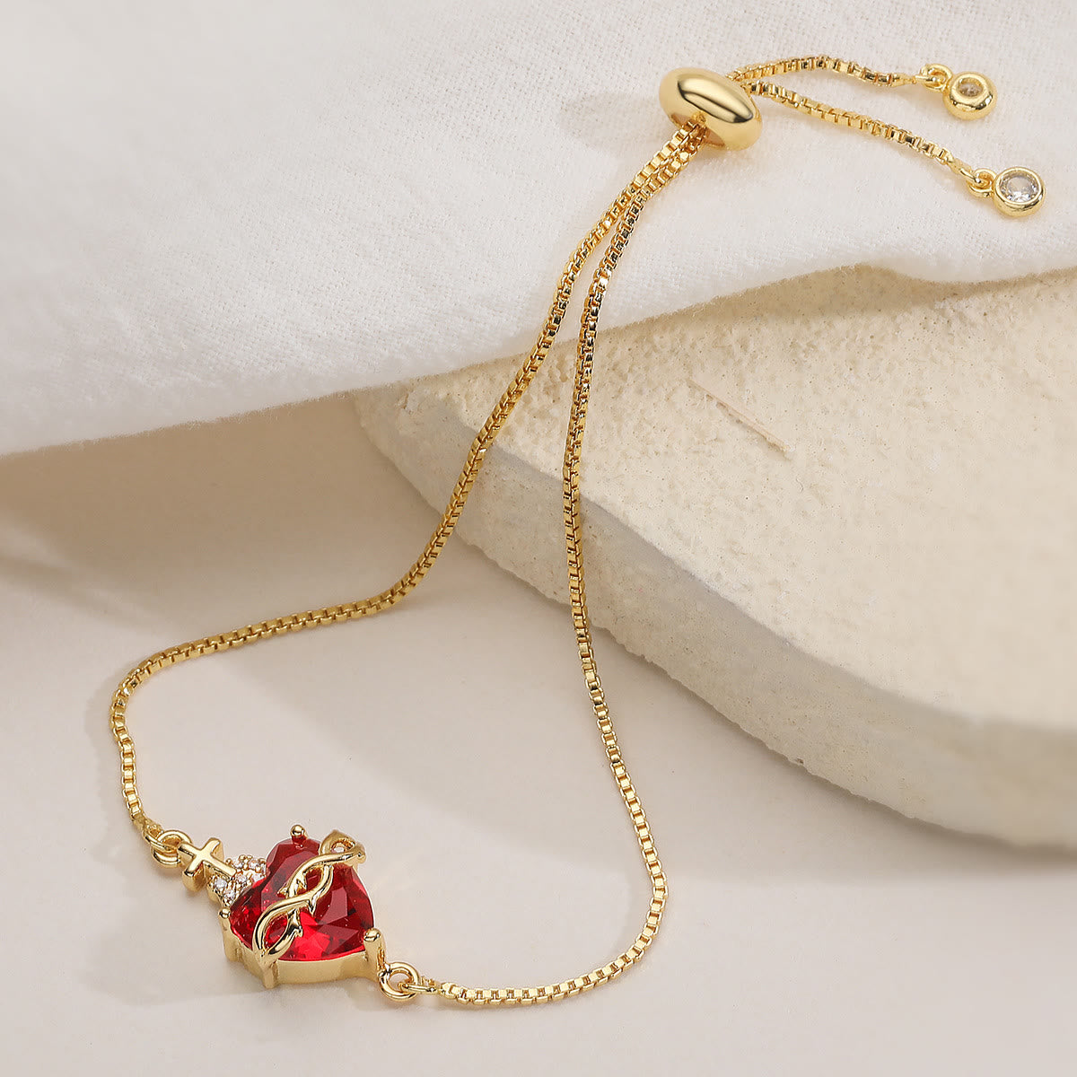 Elegant Sacred Heart Devotion Bracelet