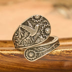 Hummingbird Holy Spirit Adjustable Wrap Ring