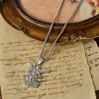 Dual-Color St. Michael Archangel Pendant Necklace