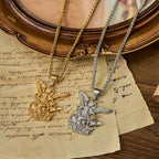 Dual-Color St. Michael Archangel Pendant Necklace