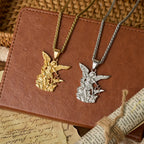 Dual-Color St. Michael Archangel Pendant Necklace