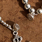 Sacred Silver Tone Magnetic Rosary Bracelet
