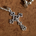 Sacred Silver Tone Magnetic Rosary Bracelet