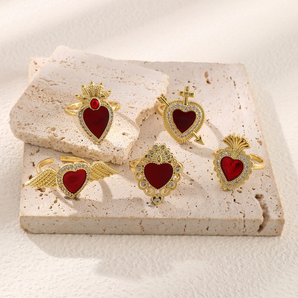 Sacred Heart Multi-Design Ring Collection