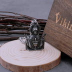 Virgin Mary Prayer Pendant Necklace Stainless Steel Catholic Medallion