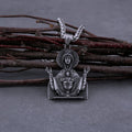 Virgin Mary Prayer Pendant Necklace Stainless Steel Catholic Medallion
