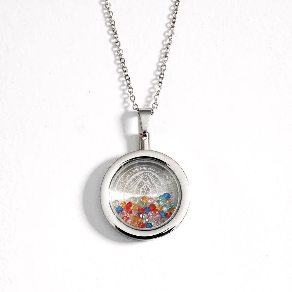 Gold Round Reversible Necklace