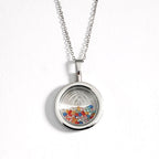 Gold Round Reversible Necklace