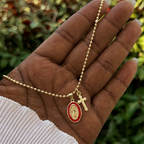 Dual-Faith Our Lady & Cross Necklace