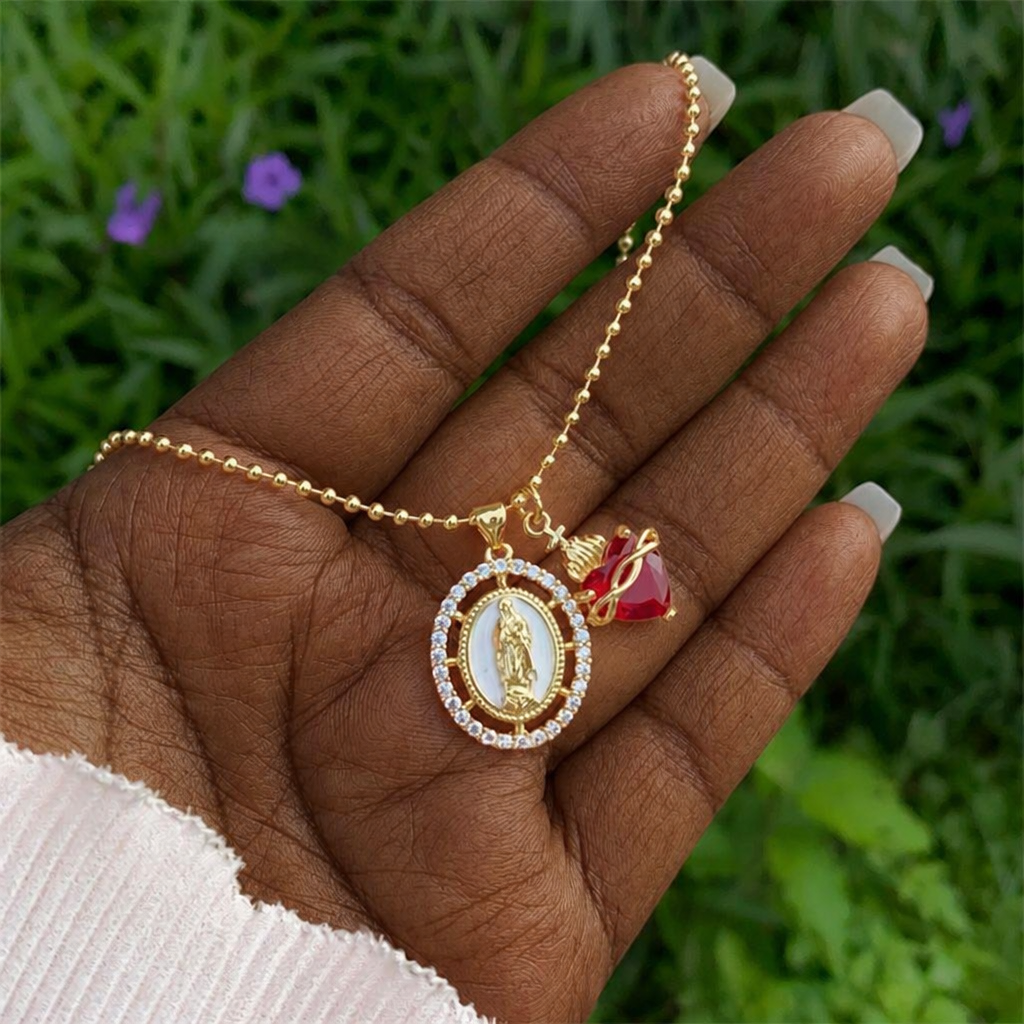 Our Lady & Sacred Heart Necklace in 6 Styles
