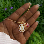 Our Lady & Sacred Heart Necklace in 6 Styles