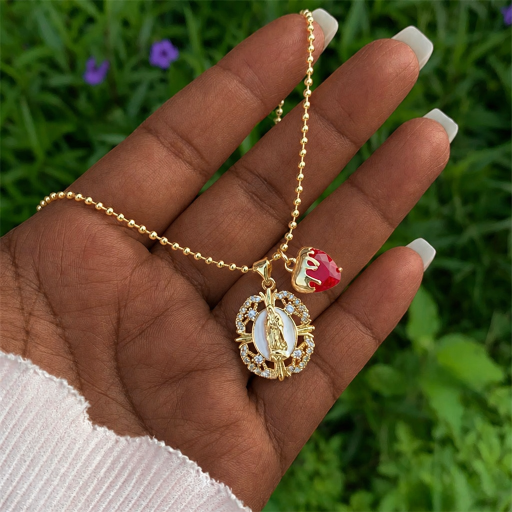 Our Lady & Sacred Heart Necklace in 6 Styles