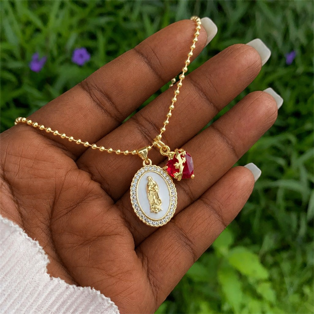 Our Lady & Sacred Heart Necklace in 6 Styles