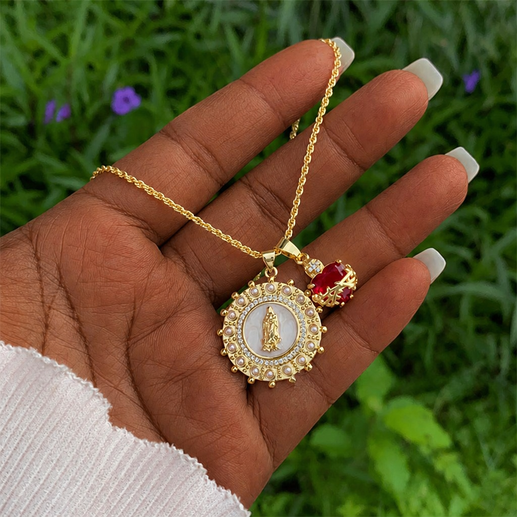 Our Lady & Sacred Heart Necklace in 6 Styles