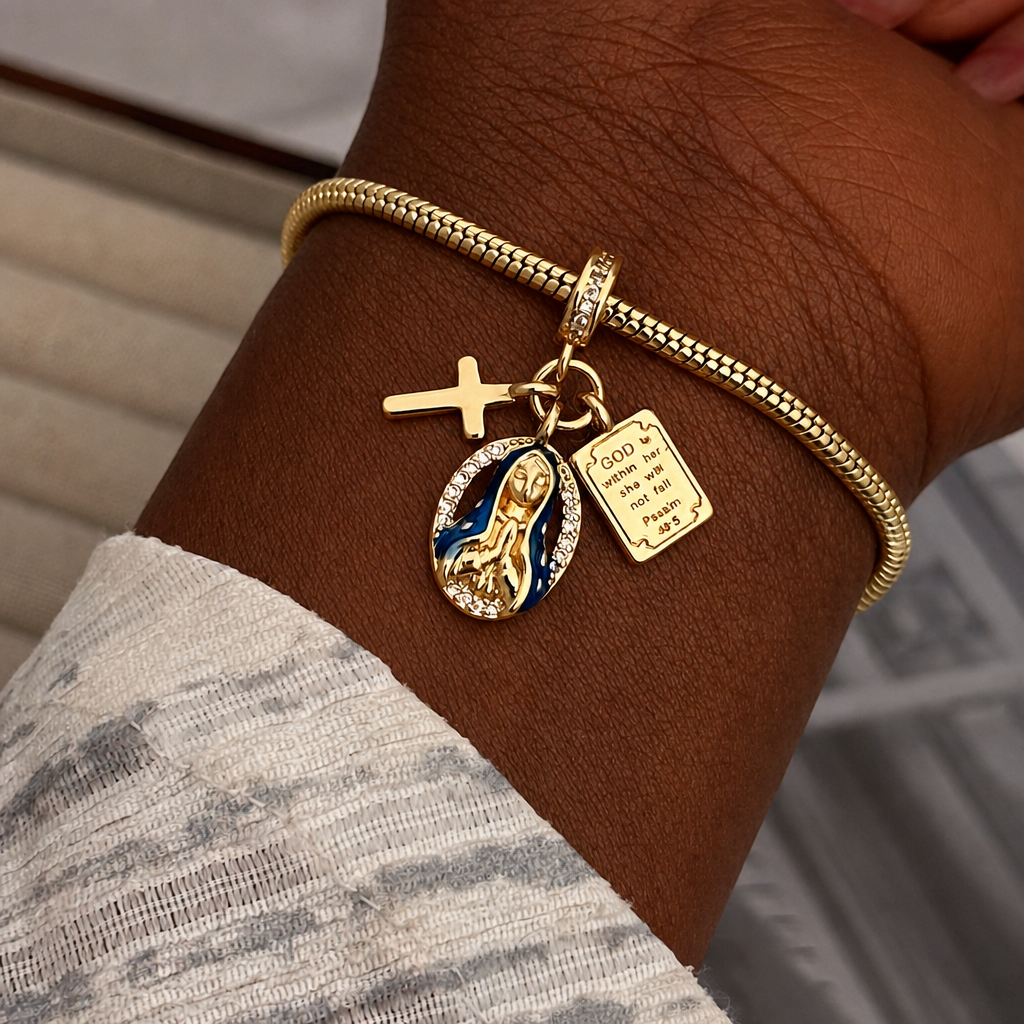 Our Lady of Grace Charm Jewelry Set