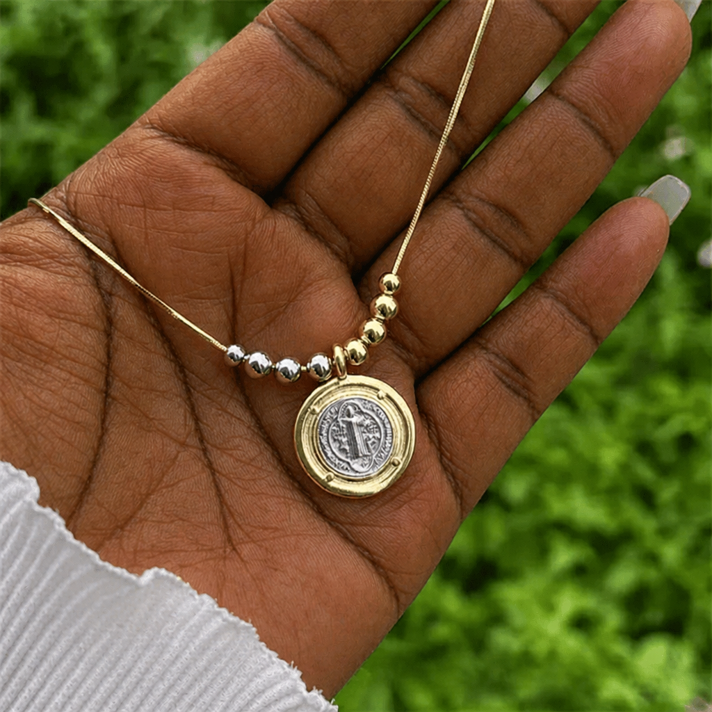 Sacred Heart/ St.Jude/ St. Benedict Pendant Necklace
