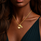 Faith Tag & Mustard Seed Mountain Necklace