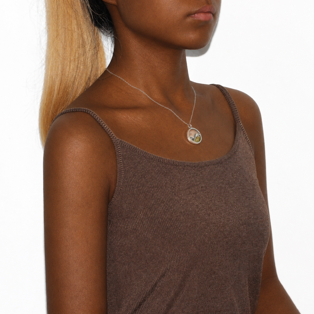 Multi-Gemstone Mustard Seed Mountain Necklace