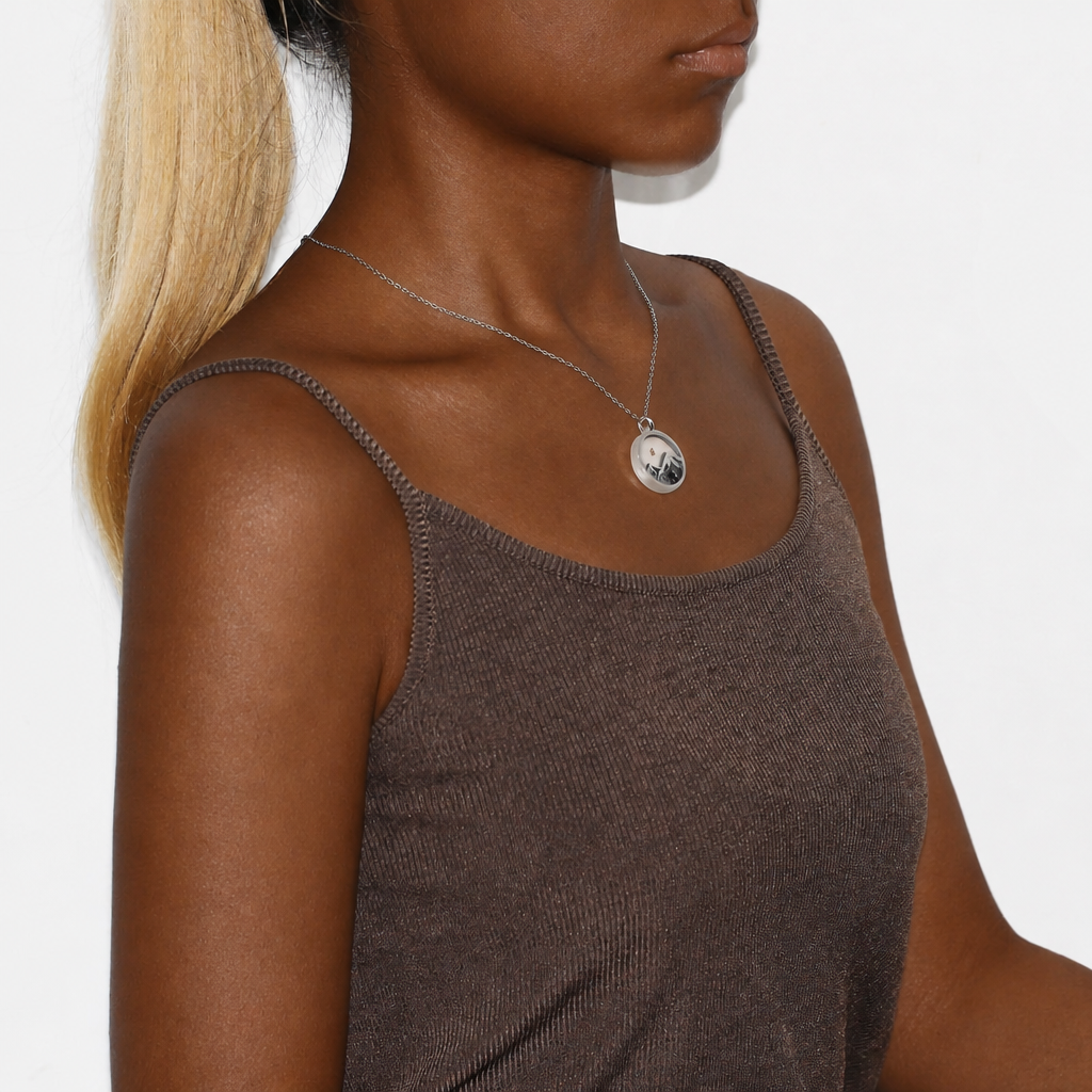 Multi-Gemstone Mustard Seed Mountain Necklace